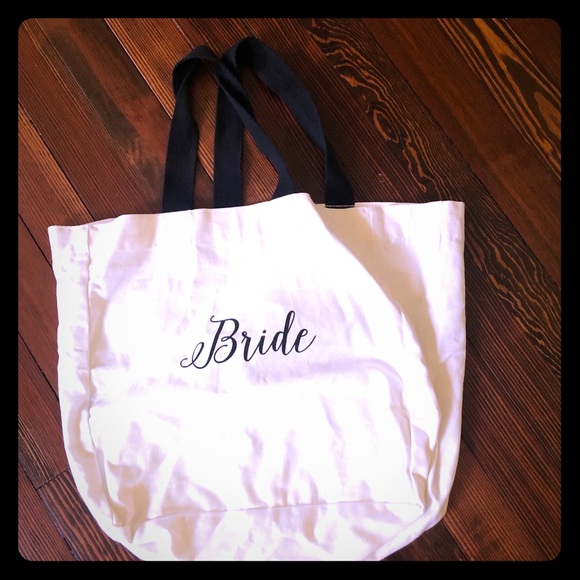 “Bride” cotton canvas tote - Picture 1 of 2